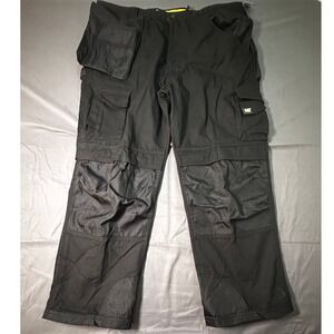 CAT Caterpillar Trademark Trouser Mens 42x30 Black Work Pants Holster Pockets